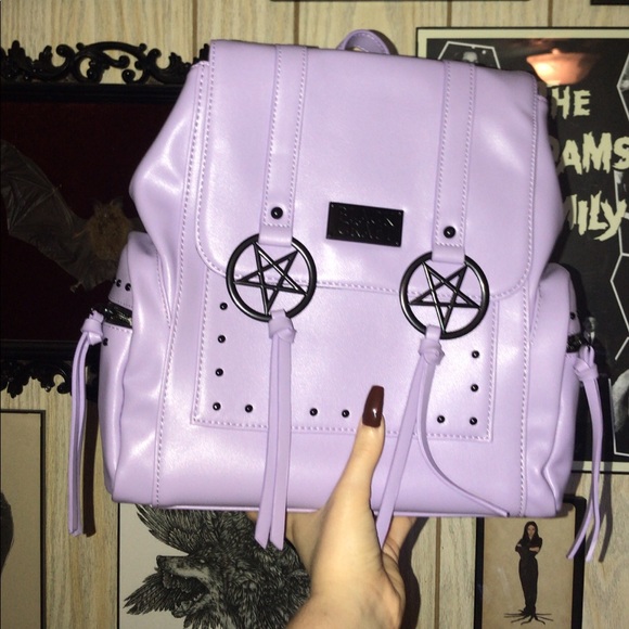 Dolls Kill Handbags - Pastel Pentagram Backpack by Blackcraft Cult